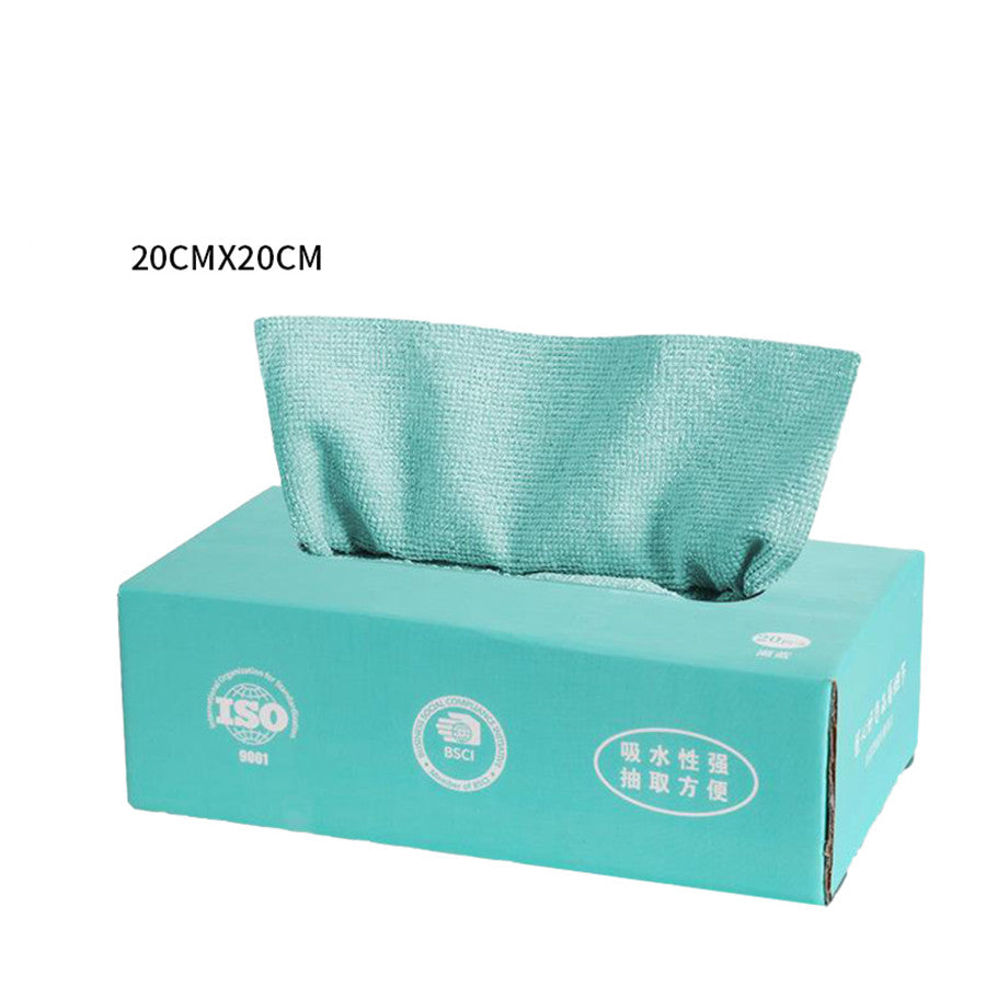 Premium 20 Pcs 200gsm Signature Microfiber Cleaning Cloths Absorbent Lint‑Free Reusable [20 × 20 cm]