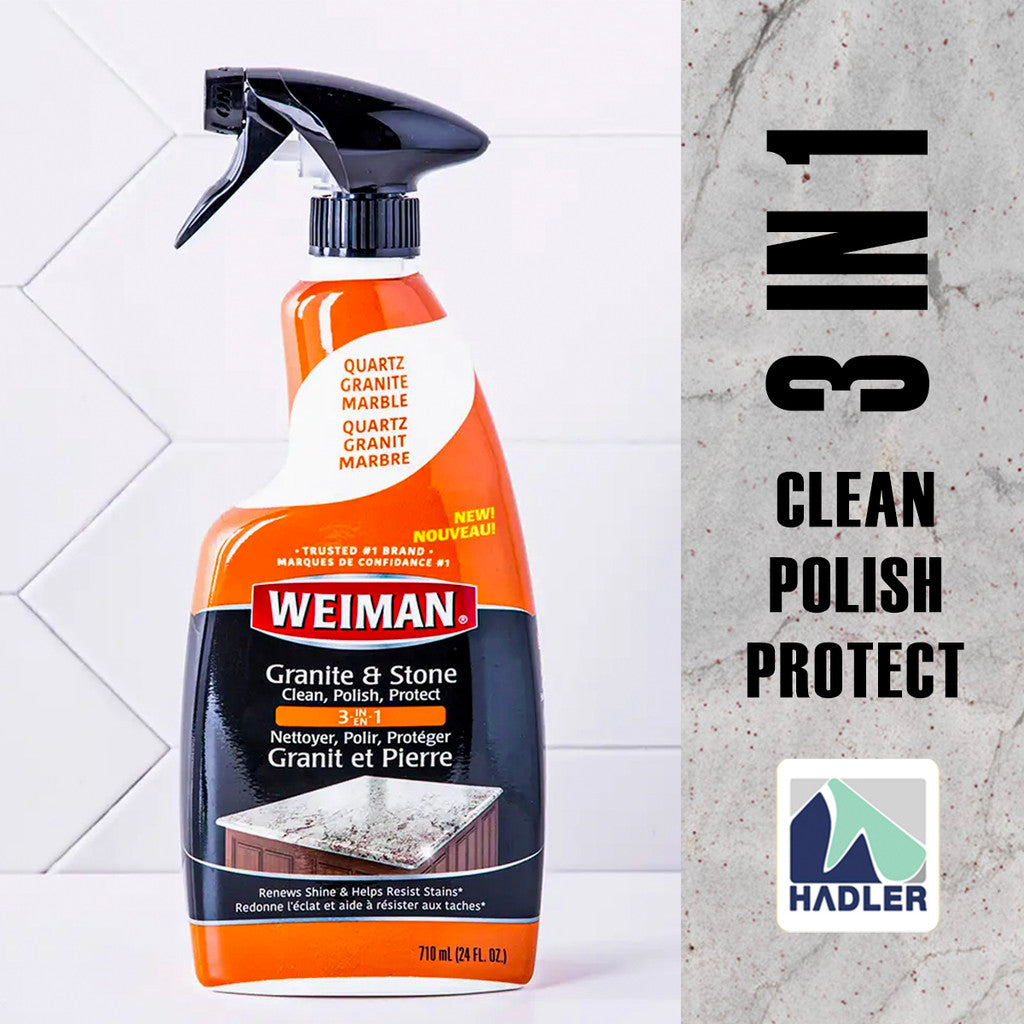 Weiman Granite & Stone 3-in-1 Spray – Clean • Polish • Protect [710ml]