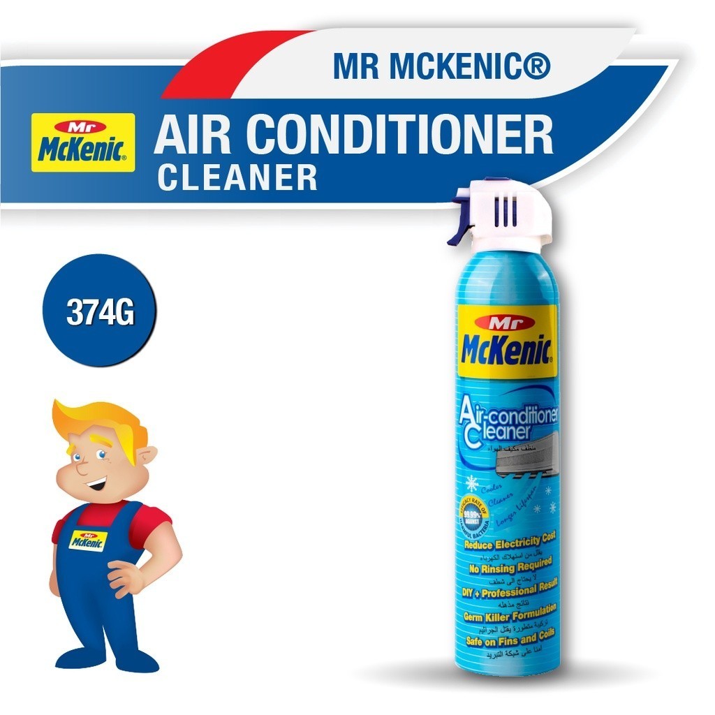 Mr McKenic® Air-Con Cleaner + GK Air™ [Twin Pack] DIY aircon cleaning. Improves Efficiency. Kills Airborne Germs.