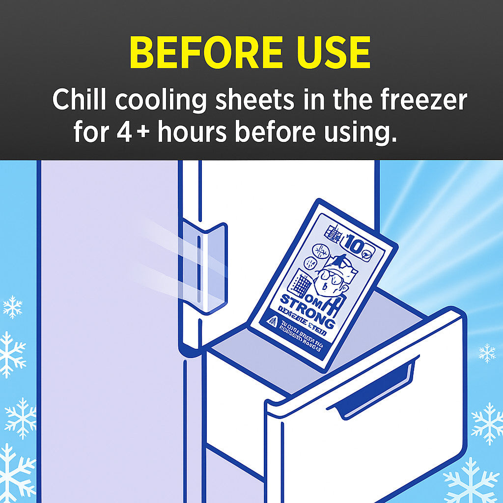 Kobayashi Netsusama Strong Freezer Cooling Sheet for Adults 12 Pieces [Direct Japanese Import]