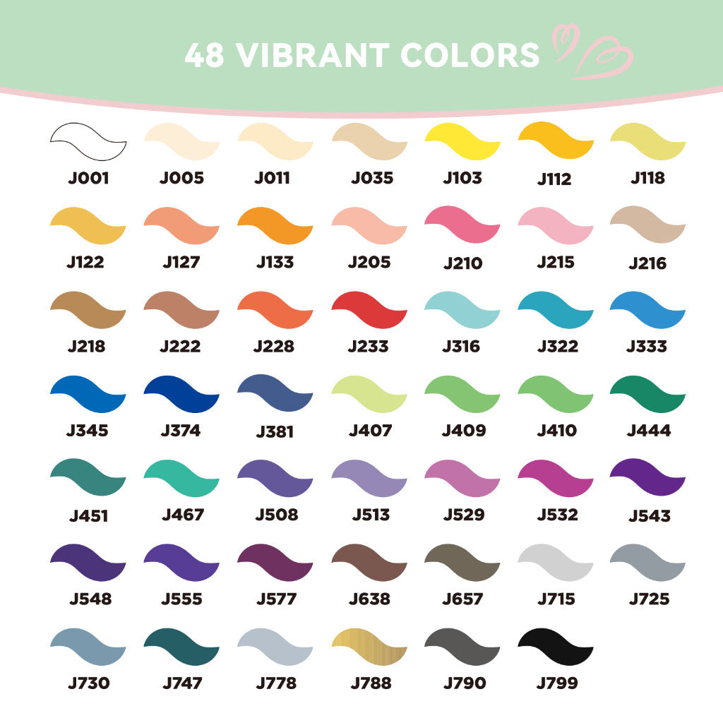 Arrtx Simptap Acrylic Marker 48 Colors