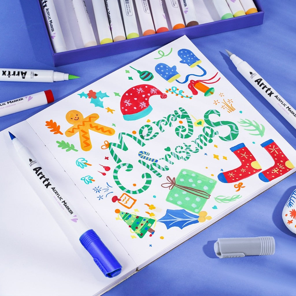 Arrtx 30B Colors Acrylic Brush Paint Pens
