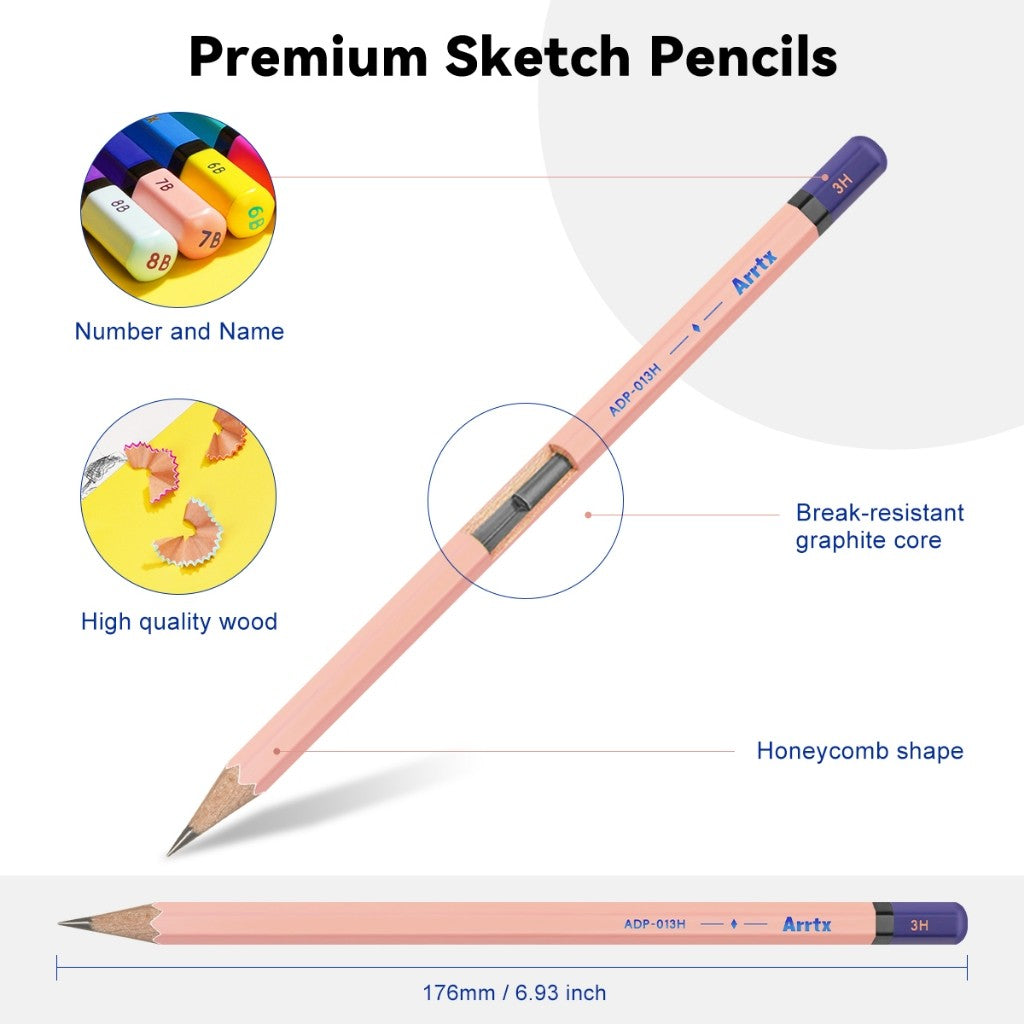 Arrtx Sketching Pencil Set of 14