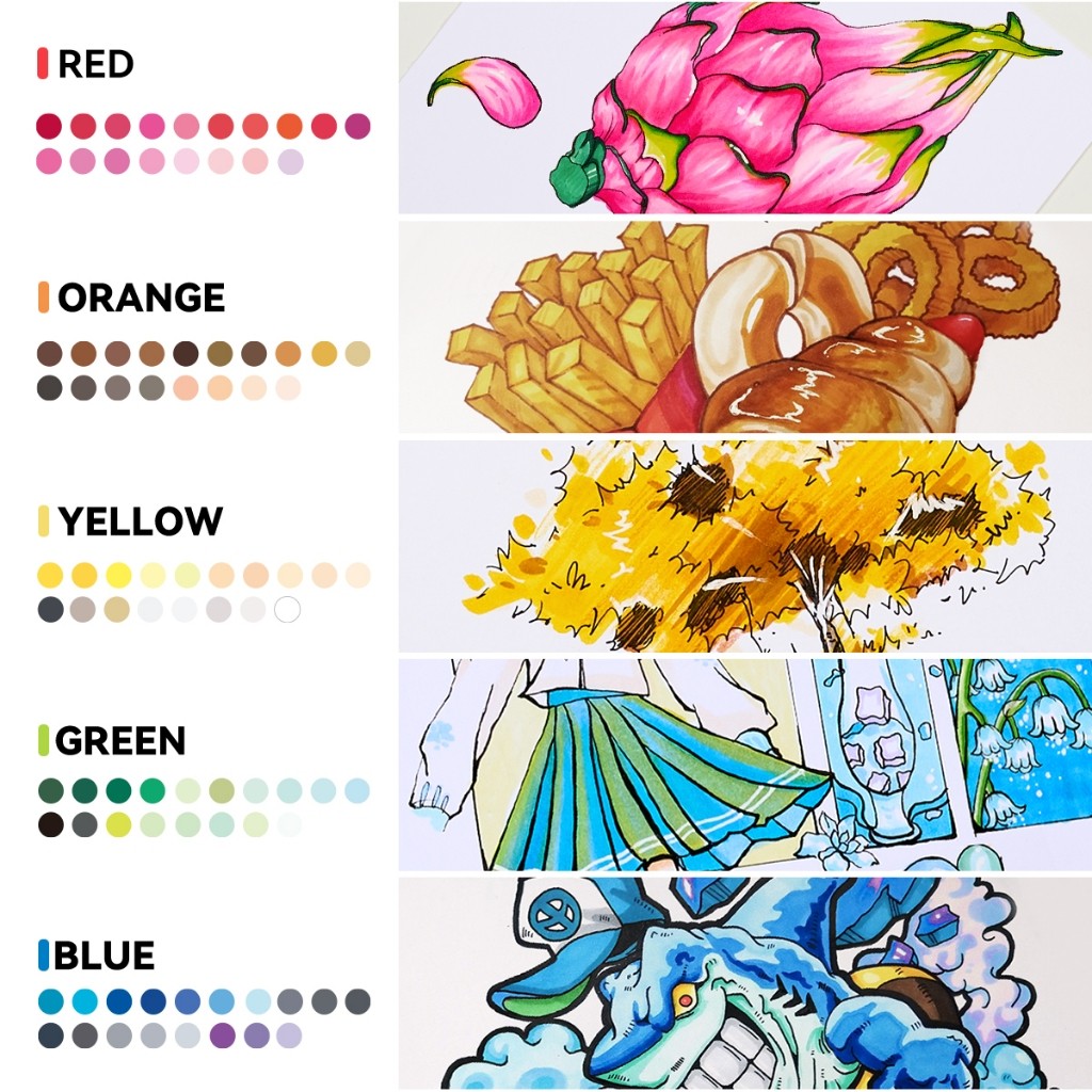 Arrtx Brush Alcohol Markers Oros 90 Colors