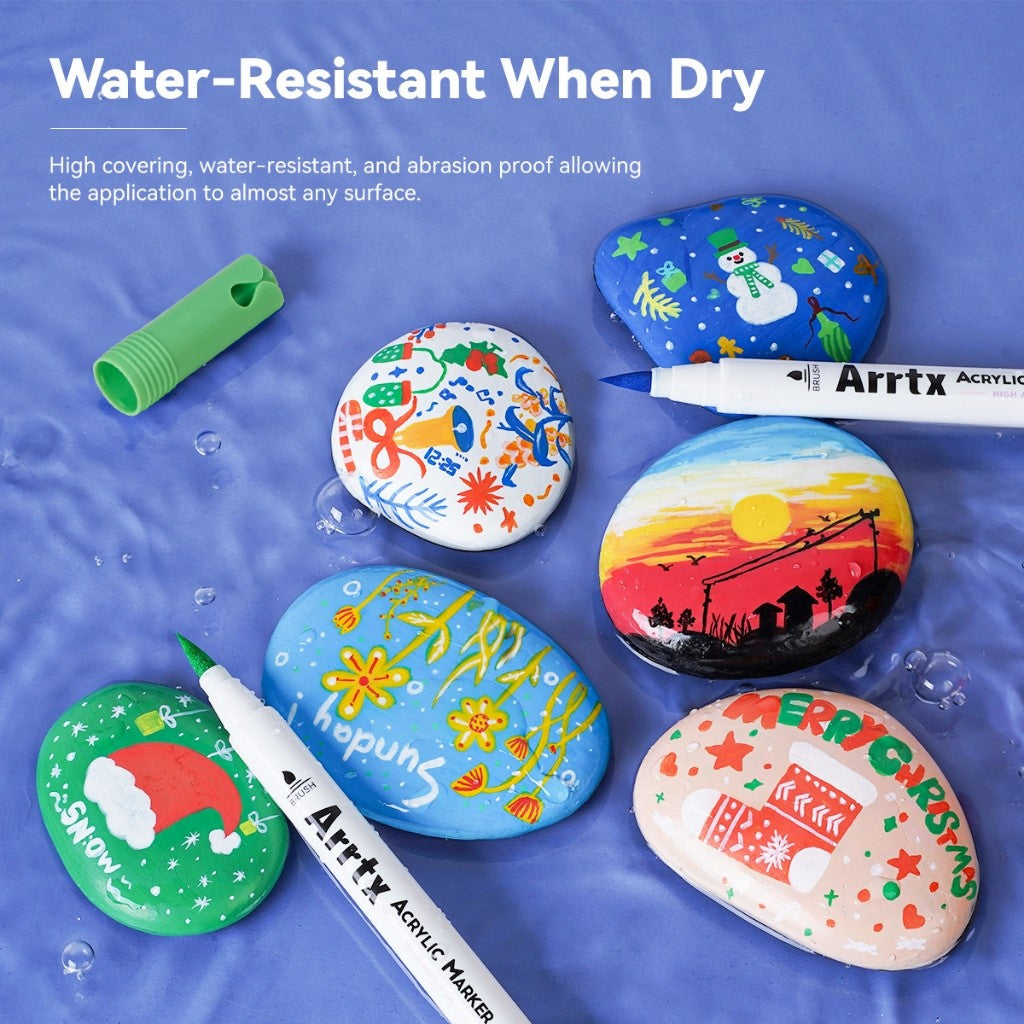 Arrtx 30B Colors Acrylic Brush Paint Pens