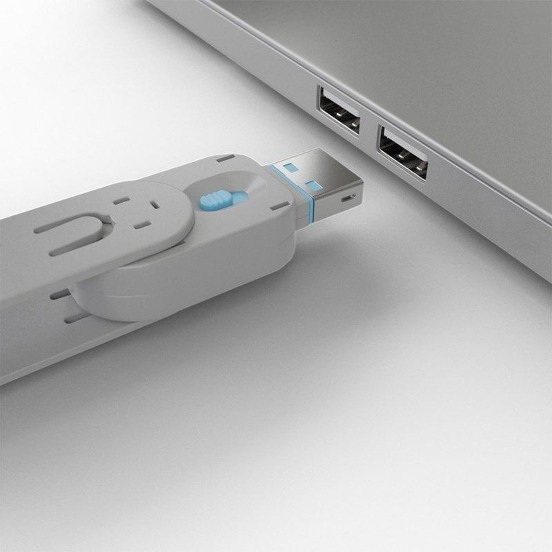 Lindy USB-A Port Blockers | Colour-Coded Lock & Key Sets | Blue Pink Green Orange White