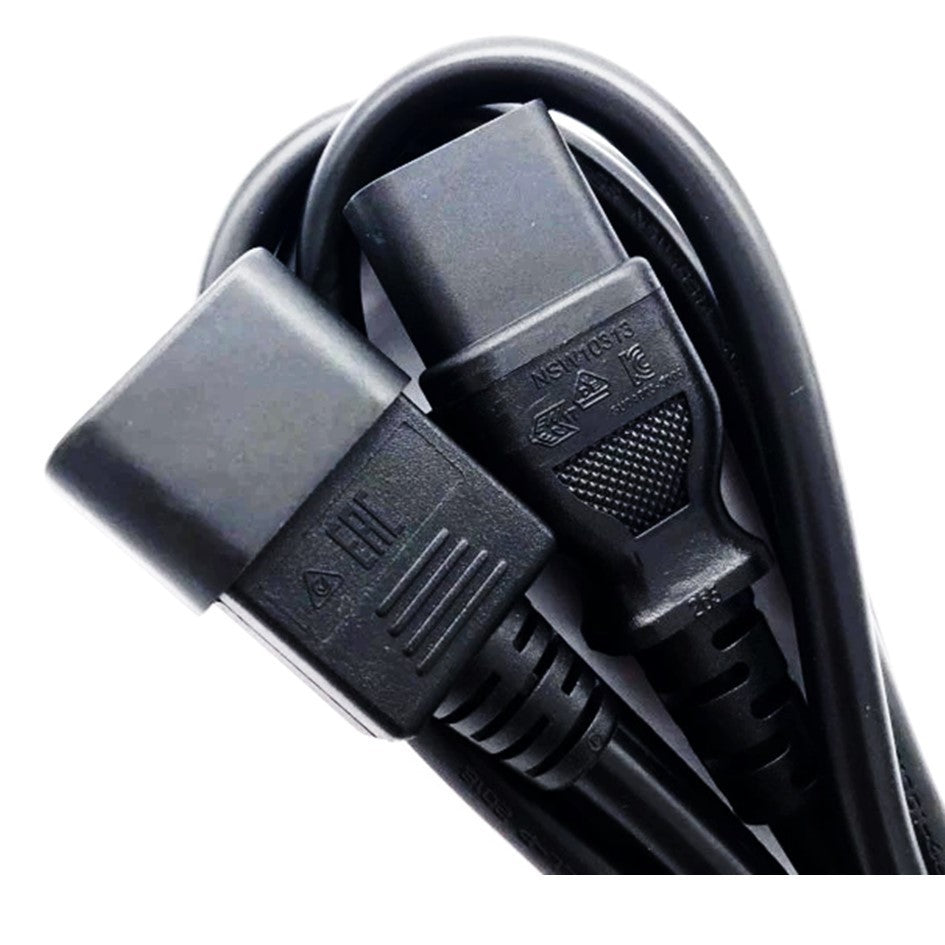 C13 to C14 Power Extension Cable 10A 250V – [1–4Meters] IEC Cord for PC, Monitor