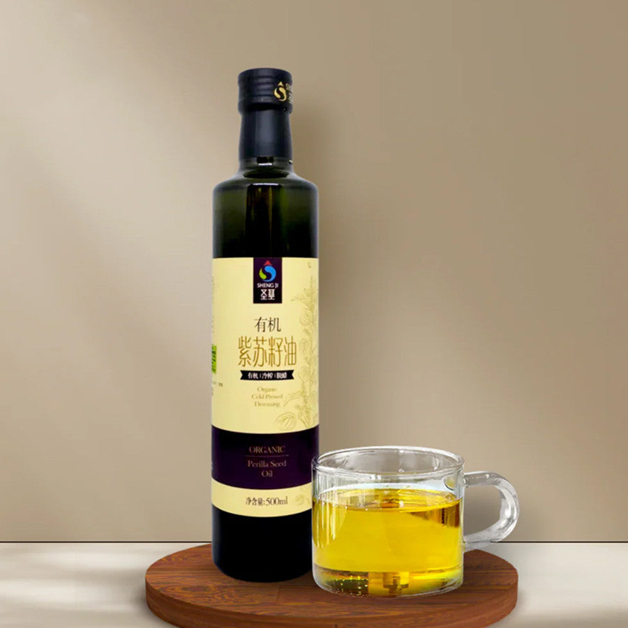 Cold Pressed Organic Premium Perilla Oil by Sheng Ji [500ml]