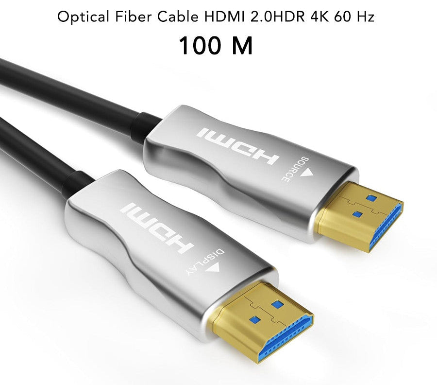 Cabletime HDMI 2.0 Fiber Optic Cable [100M] 18Gbps – 4K 60Hz HDR ARC HDCP2.2 Ultra High Speed