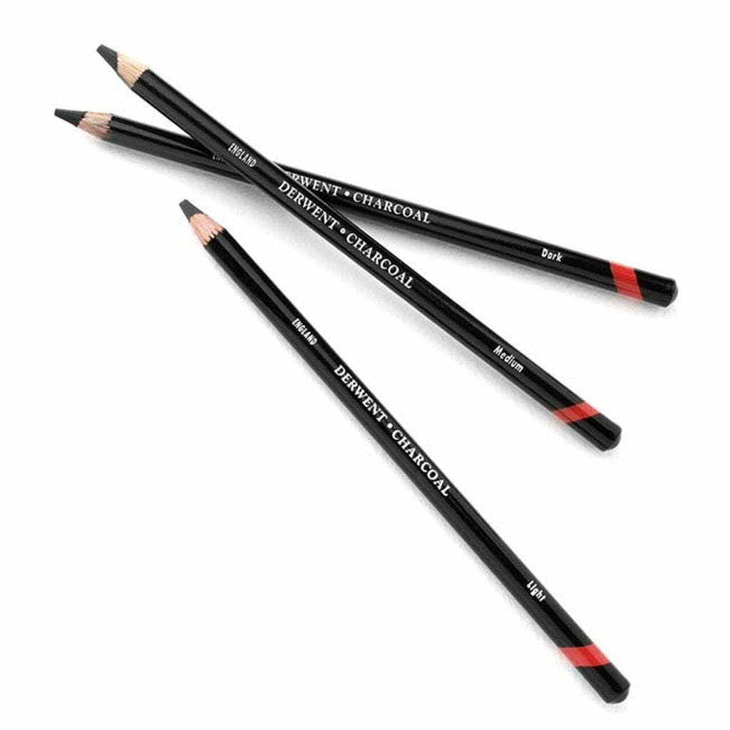 Derwent Charcoal Mixed Media Set Pencils, Blocks & Tools [9-Piece]