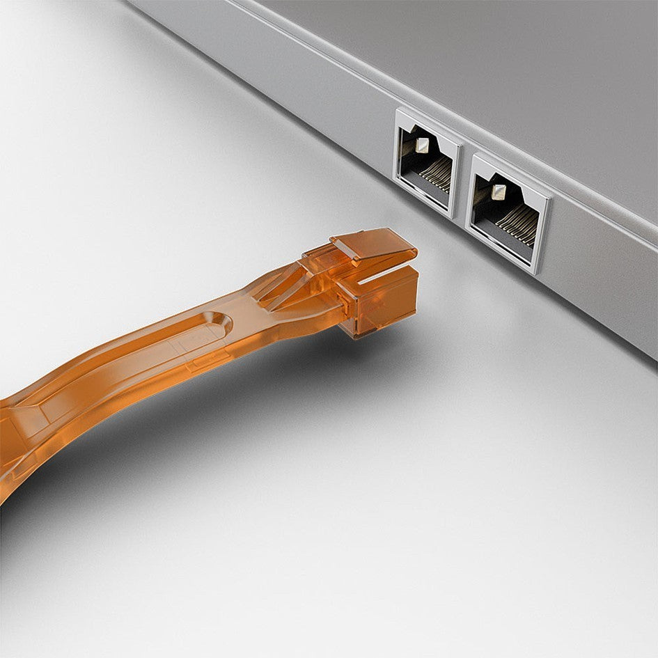 Lindy RJ45 Ethernet Port Blocker Orange Kit 40480/40481/40632 LAN Security Lock