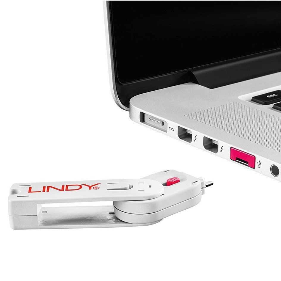 Lindy USB A Port Blocker Key Pink 40620 Replacement Removal Key USB Lock Tool