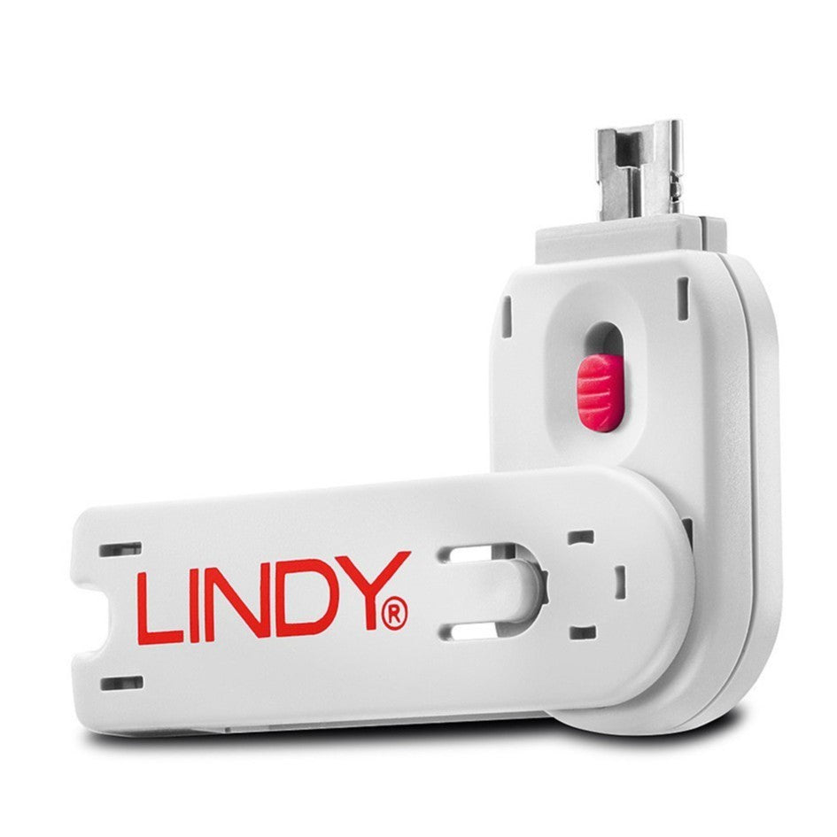 Lindy USB A Port Blocker Key Pink 40620 Replacement Removal Key USB Lock Tool