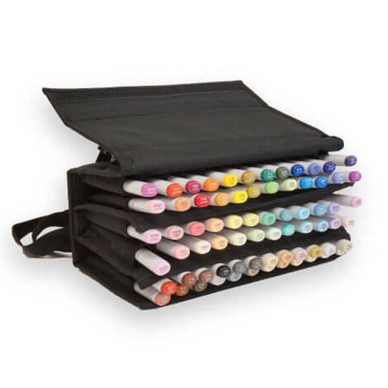 Copic Universal Marker Wallet [72 Slots] Carrying Case Shoulder Strap for Sketch Ciao Classic