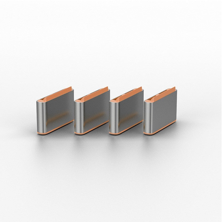 Lindy USB-C Port Blocker Orange 40440 (10 Pack) Thunderbolt 3 Security Lock