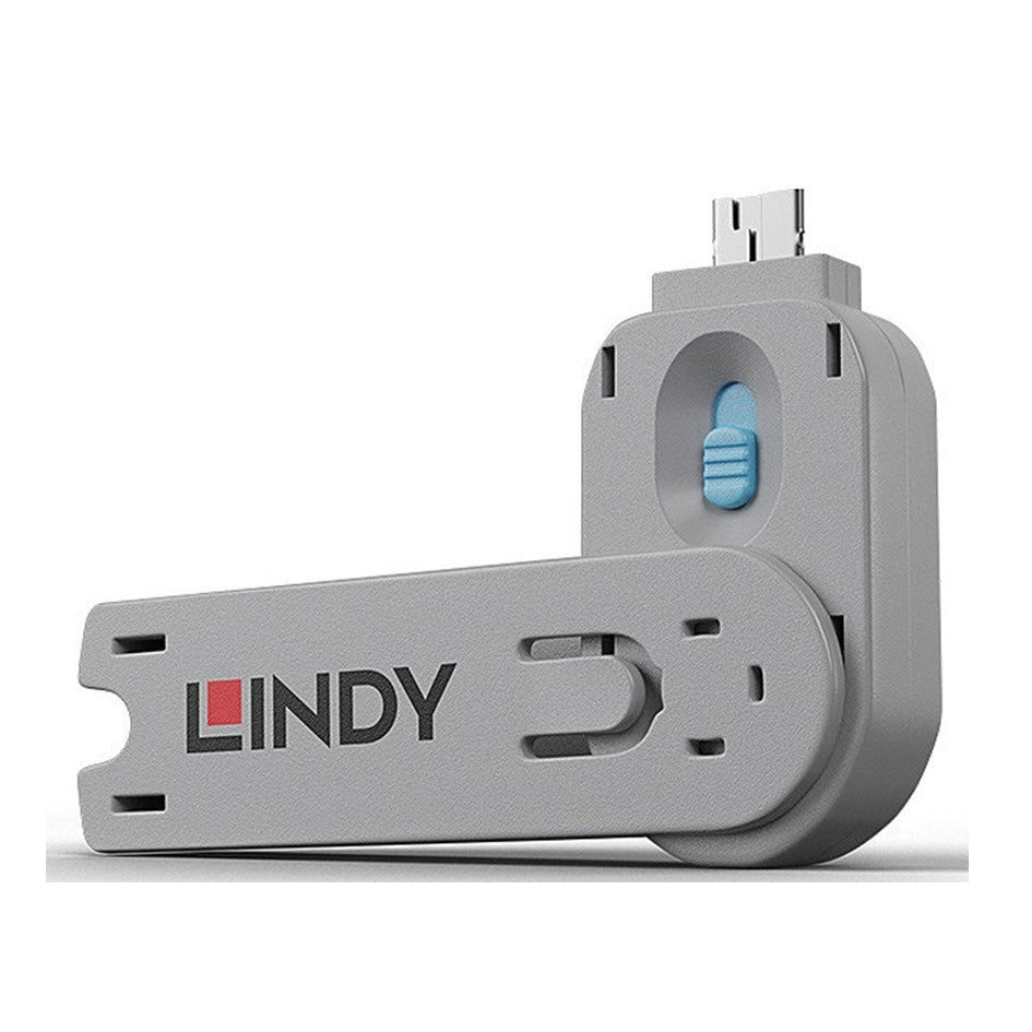 Lindy USB A Port Blocker Key Blue 40622 Replacement Removal Key USB Lock
