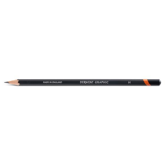 Derwent Graphic Pencil Set (12pcs Hard Grades) – 9H to B Technical Drawing & Sketching