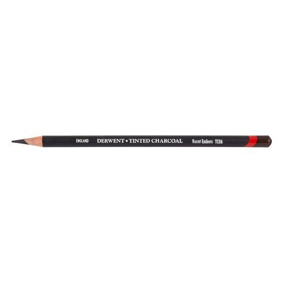 Derwent Tinted Charcoal Pencils Tin (12 Colours) Charcoal with Subtle Blendable Colour