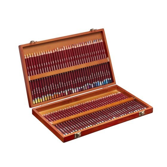 Derwent Pastel Pencils Wooden Box (72 Colours) – Soft Blendable Pastels in Pencil Form Gifting Set
