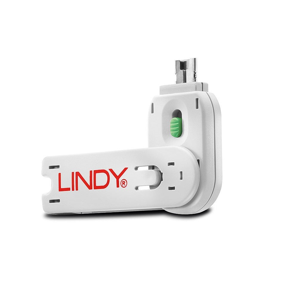 Lindy USB A Port Blocker Key Green 40621 Replacement USB Lock Removal Tool