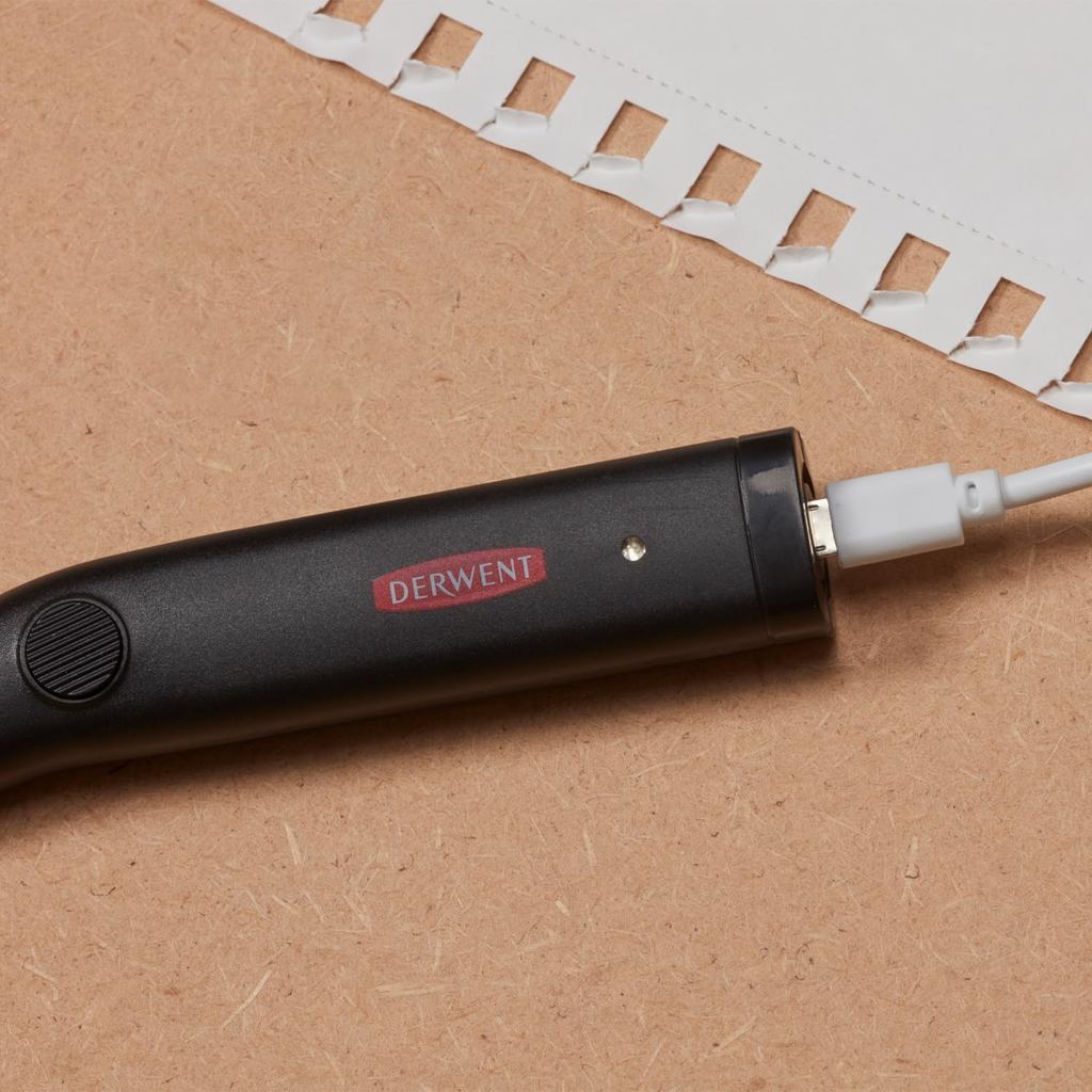 Derwent USB Rechargeable Electric Eraser [20 Refills] Precision Erasing