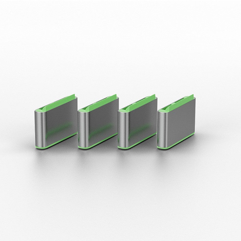 Lindy USB-C Port Blocker Green 40426 (4 Pack + 1 Key) Thunderbolt 3 Security Lock