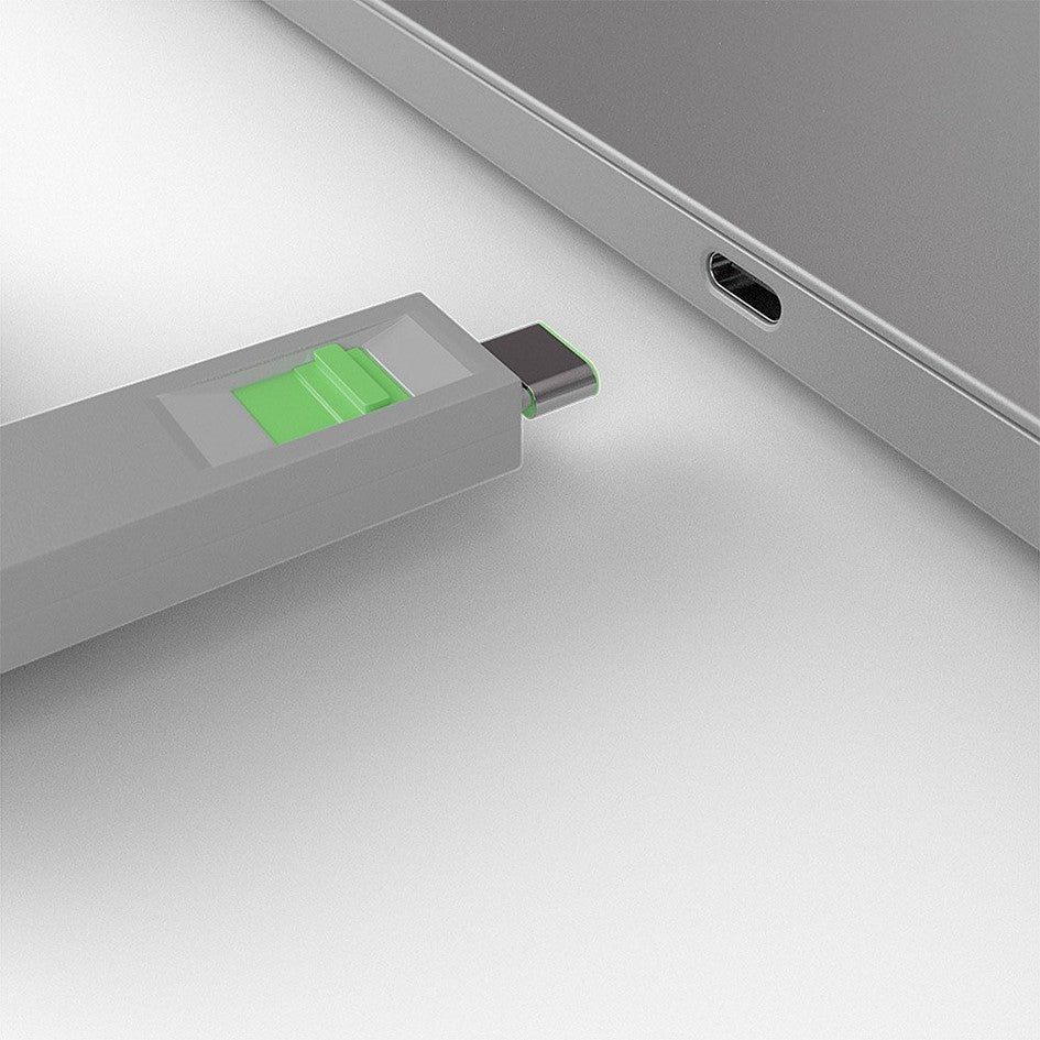 Lindy USB-C Port Blocker Green 40426 (4 Pack + 1 Key) Thunderbolt 3 Security Lock