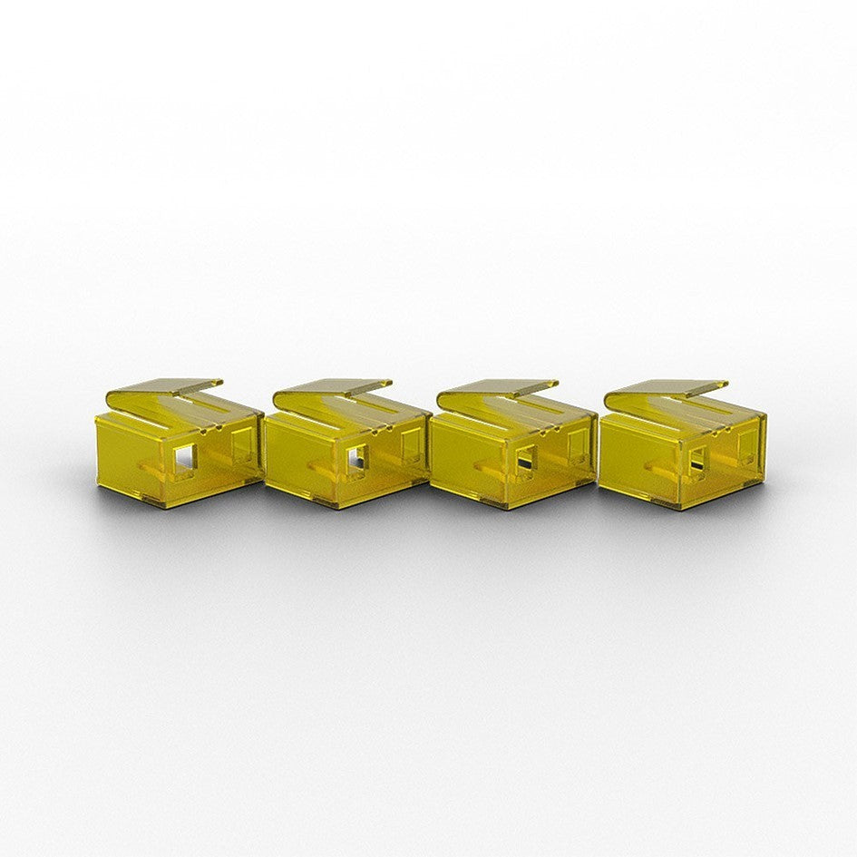 Lindy RJ45 Ethernet Port Blocker Yellow 40483 (20 Pack) LAN Network Security Lock
