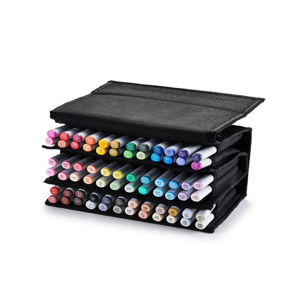 Copic Universal Marker Wallet [72 Slots] Carrying Case Shoulder Strap for Sketch Ciao Classic
