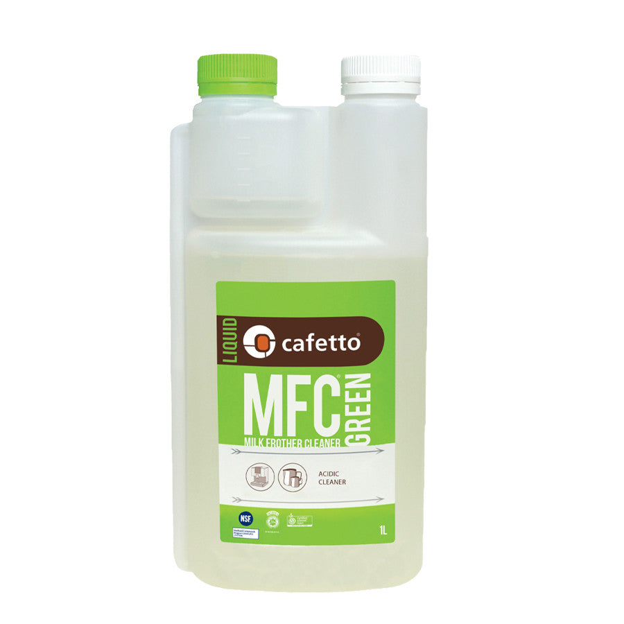 Cafetto MFC Biodegradeable Green Milk Frother Cleaner – 1 Litre for Coffee Machines