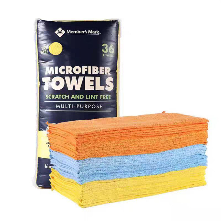 Premium Microfiber Cleaning Towels 36-Pack – Ultra Absorbent, Scratch-Free Cloths by Member’s Mark