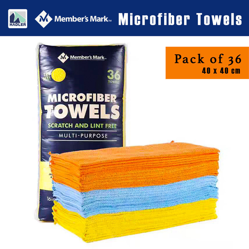 Premium Microfiber Cleaning Towels 36-Pack – Ultra Absorbent, Scratch-Free Cloths by Member’s Mark