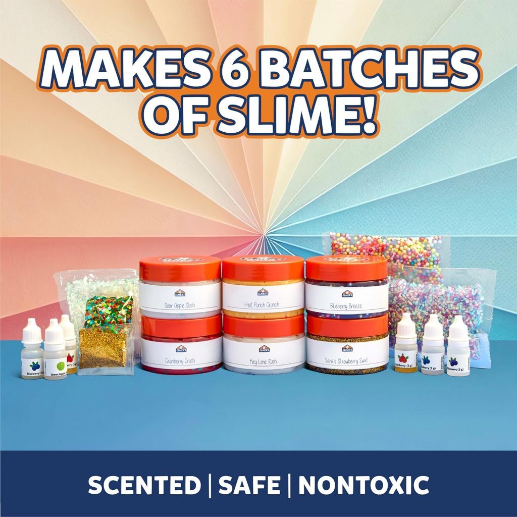 Elmer’s Color Wheel Slime Kit – 24-Piece Custom Slime Making Set with Scents & Mix-Ins