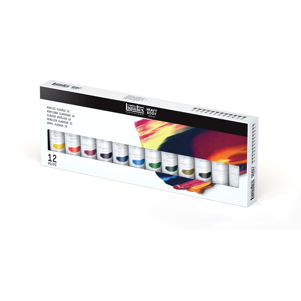 Liquitex Professional Heavy Body Classic Acrylic Paint Set 12 × 59 ml | High‑Viscosity Colours