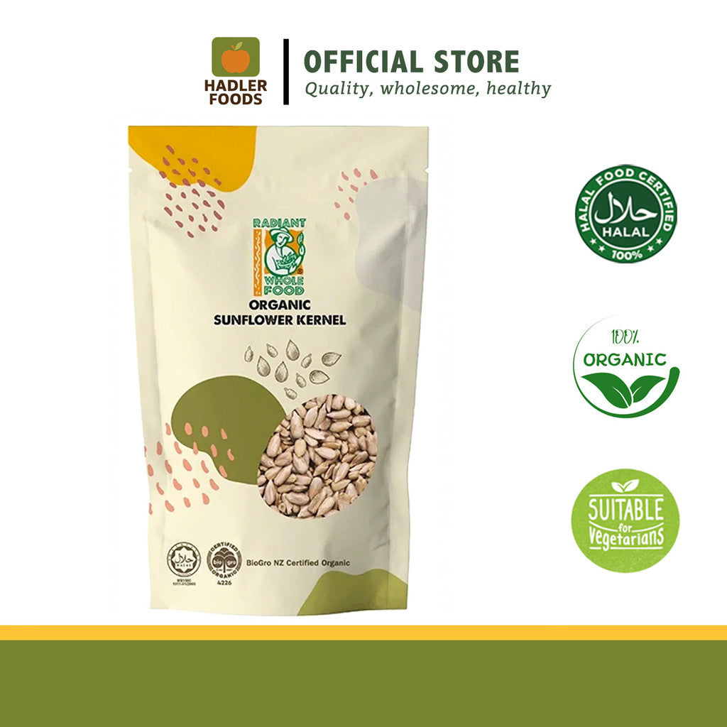 Radiant Whole Food Organic Sunflower Kernel 200g | High Protein Seeds | Vitamin E, B & D