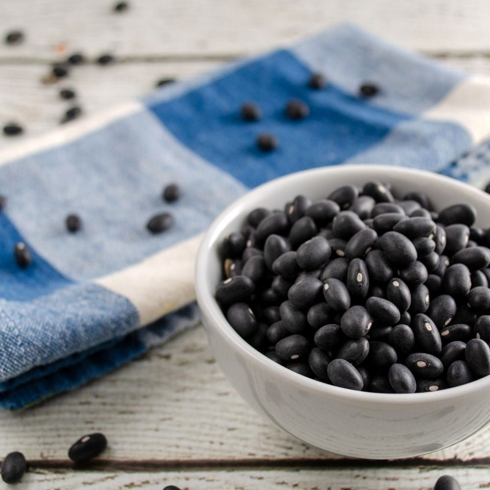 Radiant Whole Food Organic Black Beans 500g | High Protein & Fiber | Non-GMO | Antioxidant-Rich