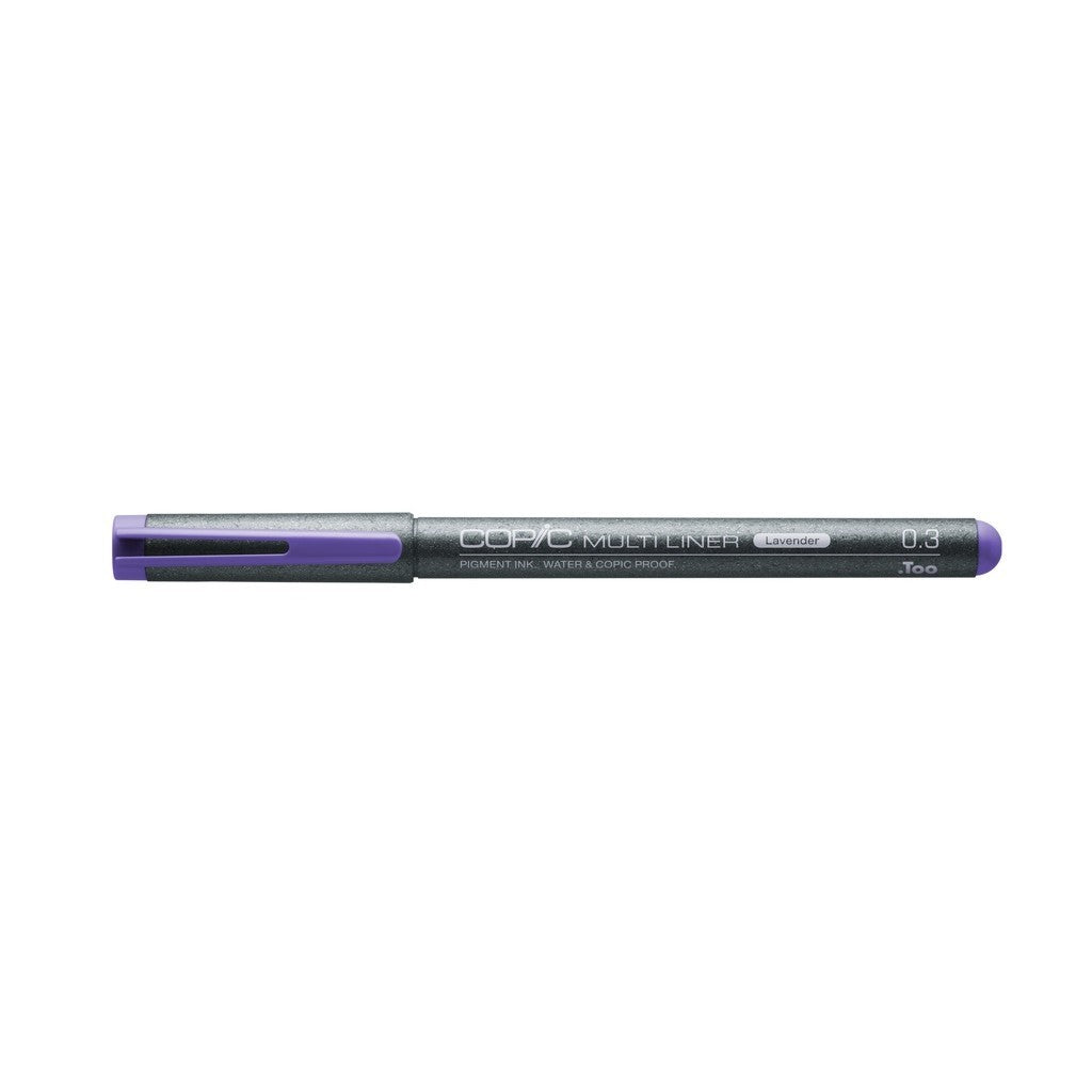 Copic Multiliner Lavender 4pc Set Fine Nib [0.05-0.5mm] Pigment Ink Drawing Pens
