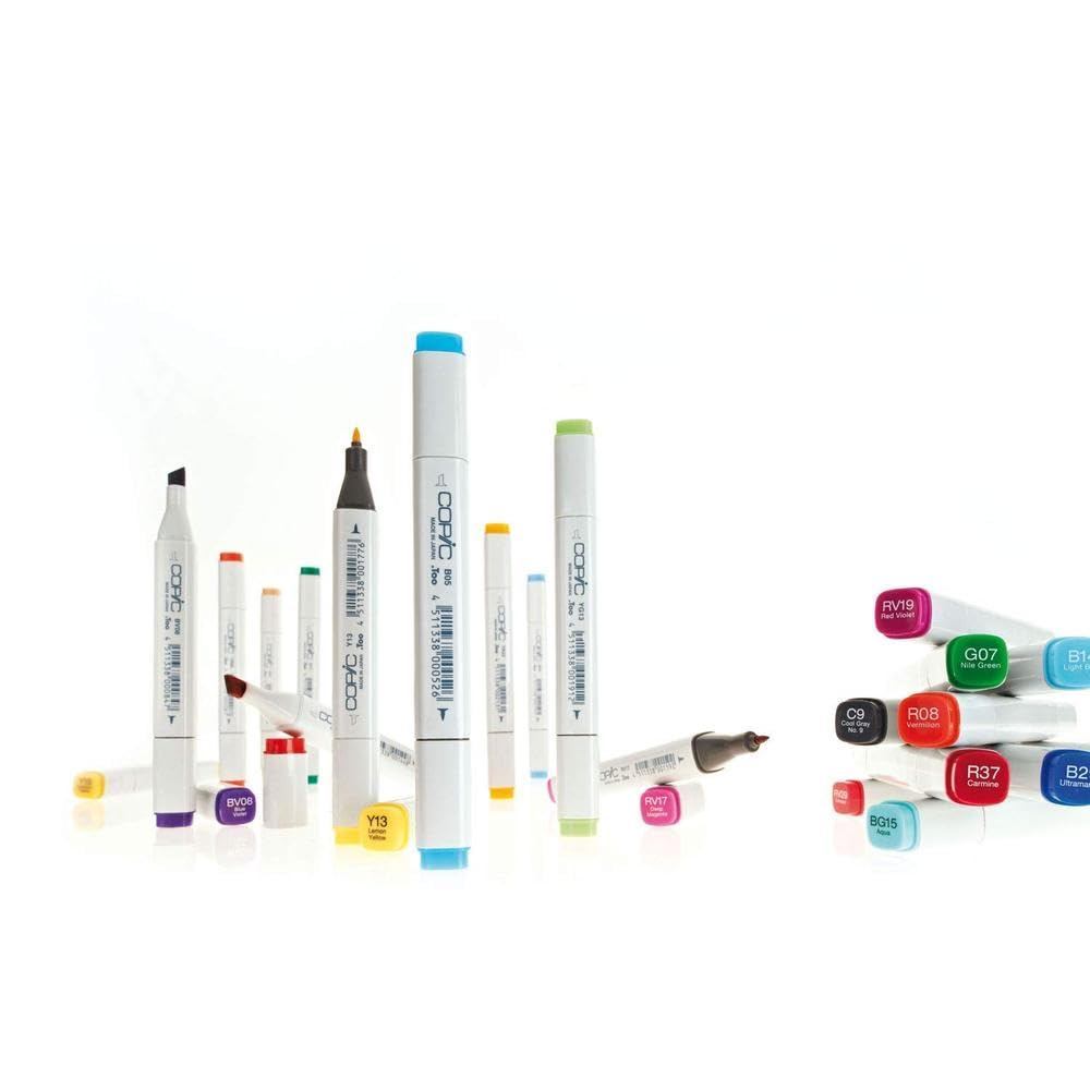 Copic Classic 72pcs Marker Set [A/B/C] Alcohol Dual Tip Square Barrel Pro Illustration