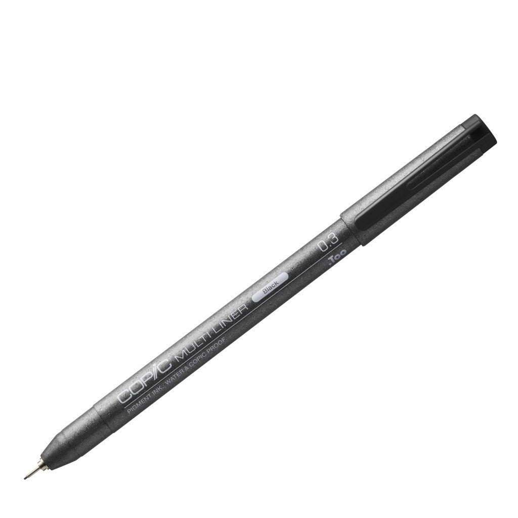 Copic Multiliner 4pc Black Fine Nib Set A [0.03/0.05/0.1/0.3mm] Waterproof Pen