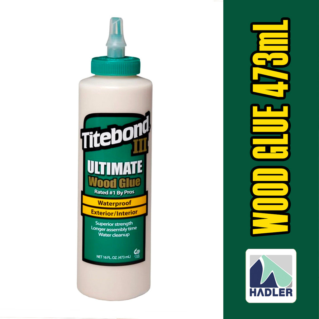Titebond III Ultimate Wood Glue [473ml] – Waterproof, Strong Bond, Food-Safe