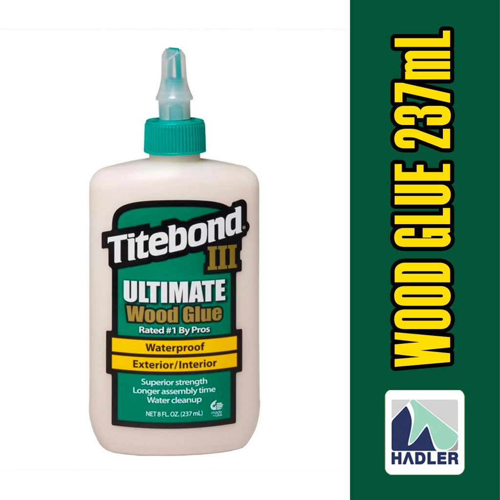 Titebond III Ultimate Wood Glue [237ml] – Waterproof, Strong Bond, Food-Safe