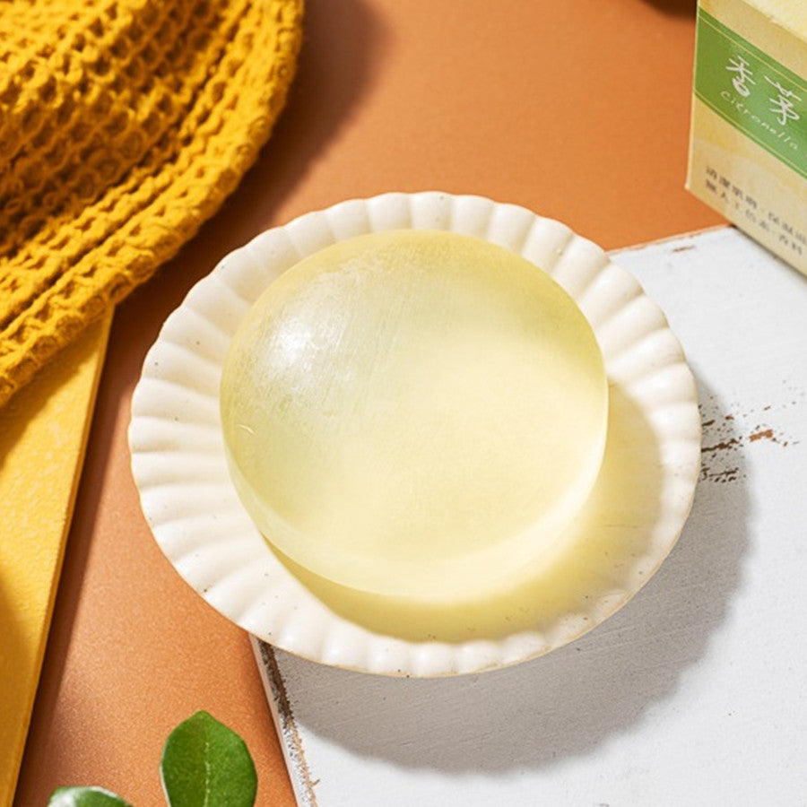 Leezen Natural Citronella Soap Bar (100g) | Handmade Soap with Lemongrass for Gentle Cleansing & Relaxation