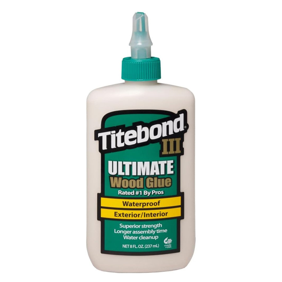 Titebond III Ultimate Wood Glue [237ml] – Waterproof, Strong Bond, Food-Safe