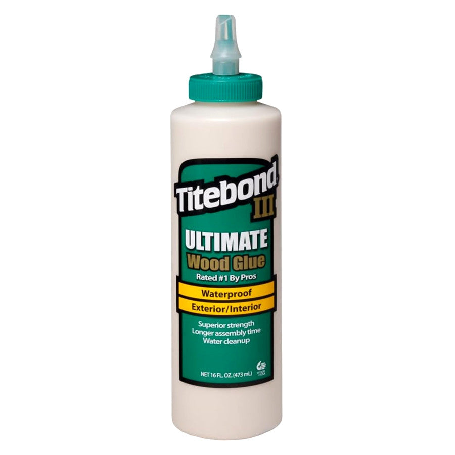 Titebond III Ultimate Wood Glue [473ml] – Waterproof, Strong Bond, Food-Safe