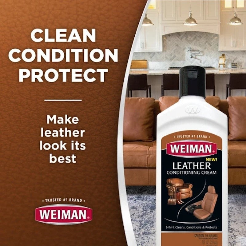 Weiman Leather Conditioning 3-in-1 Cream [237ml]