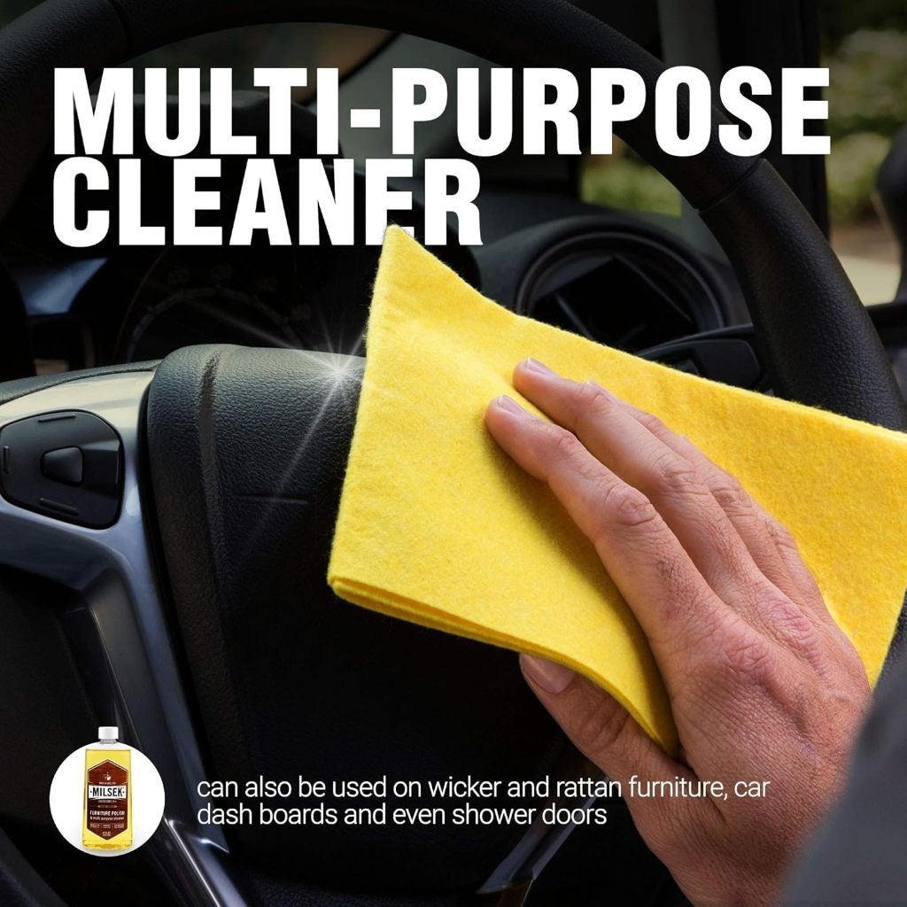 Milsek Original Lemon Oil Furniture Polish & Wood Cleaner [354ml]