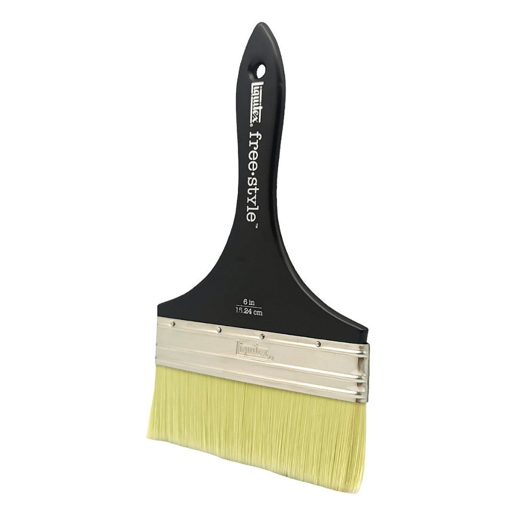 Liquitex Freestyle Broad Flat Brush 6 Inch | Short Handle | Large Scale