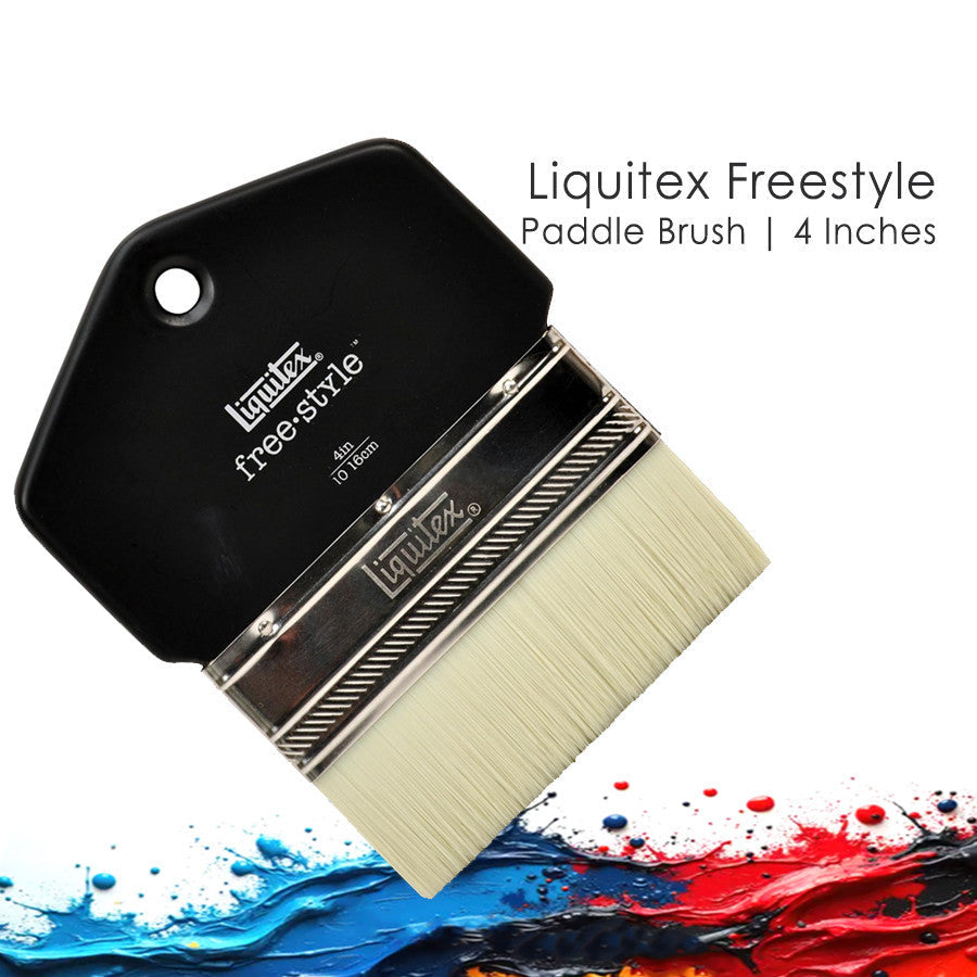 Liquitex Freestyle Paddle Brush 4in Large Scale | Short Handle