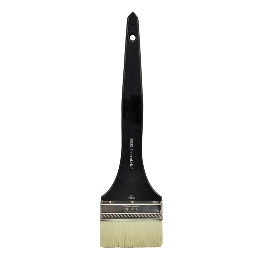 Liquitex Professional Freestyle Broad Flat Brush 4 Inch | Long Handle Brush