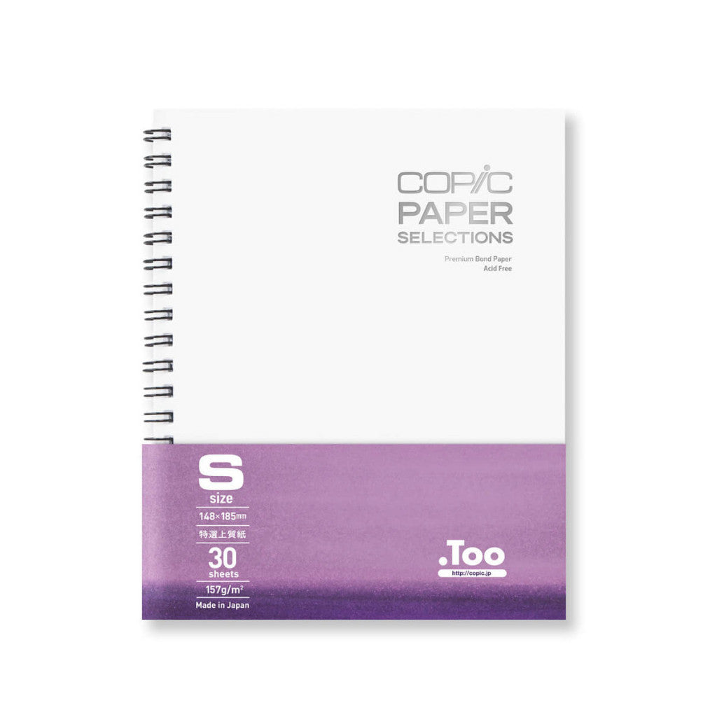 Copic Sketchbook Spiral Bound 148×185mm | S Size 30 Sheets | Premium Bond Paper Japan